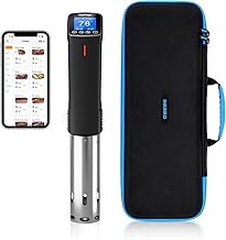 INKBIRD WIFI Sous Vide Cooker ISV-100W Bundle with Storage Case, 1000 Watts Immersion Circulator for Sous Vide, Suvee Cooker Kit for Starter, 14 Preset Receips, Timer