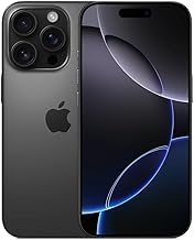 Apple iPhone 16 Pro Max, 256GB, Black Titanium - Unlocked (Renewed)