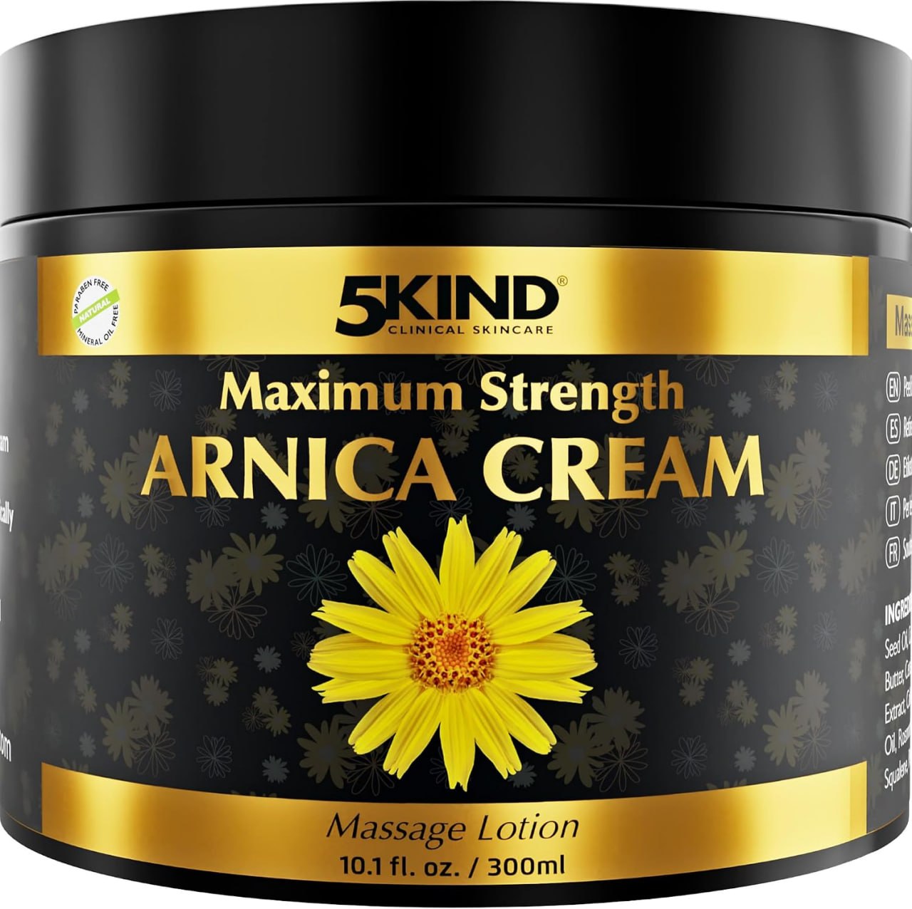 5Kind Extra Strong Arnica Cream for Bruising and Swelling 10.1 fl oz