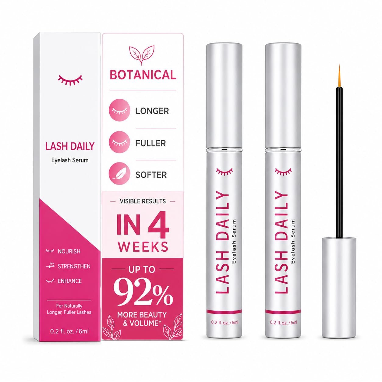 Lash Serum for Eyelash Growth 2 Pack Rapid Lash Eyelash Growth Serum