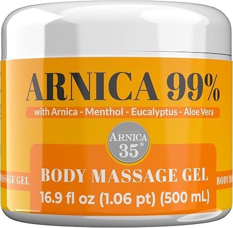 Arnica 35 - Arnica Body Massage Gel, Non-Greasy Feel, 16.9 Fl Oz