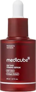 medicube NAD EGF Firming Serum for Face & Neck | Anti-Aging Serum with EGF Peptide, NAD & Collagen - Wrinkle Appearance, Elasticity & Pore Care, Korean Skincare, 1.01 fl.oz